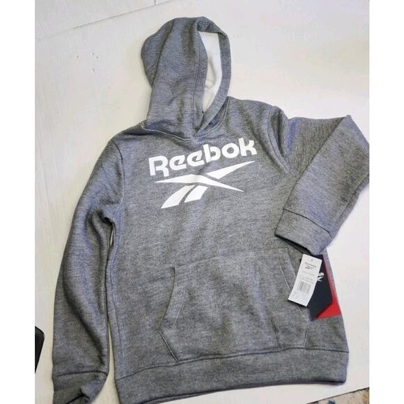 REEBOK Kids Unisex Pullover Hoodie size 14 Grey New With Tags - Picture 9 of 16